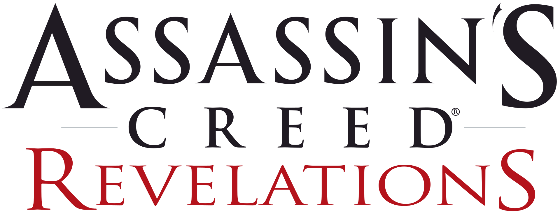 Assassin's Creed Revelations logo on a transparent background
