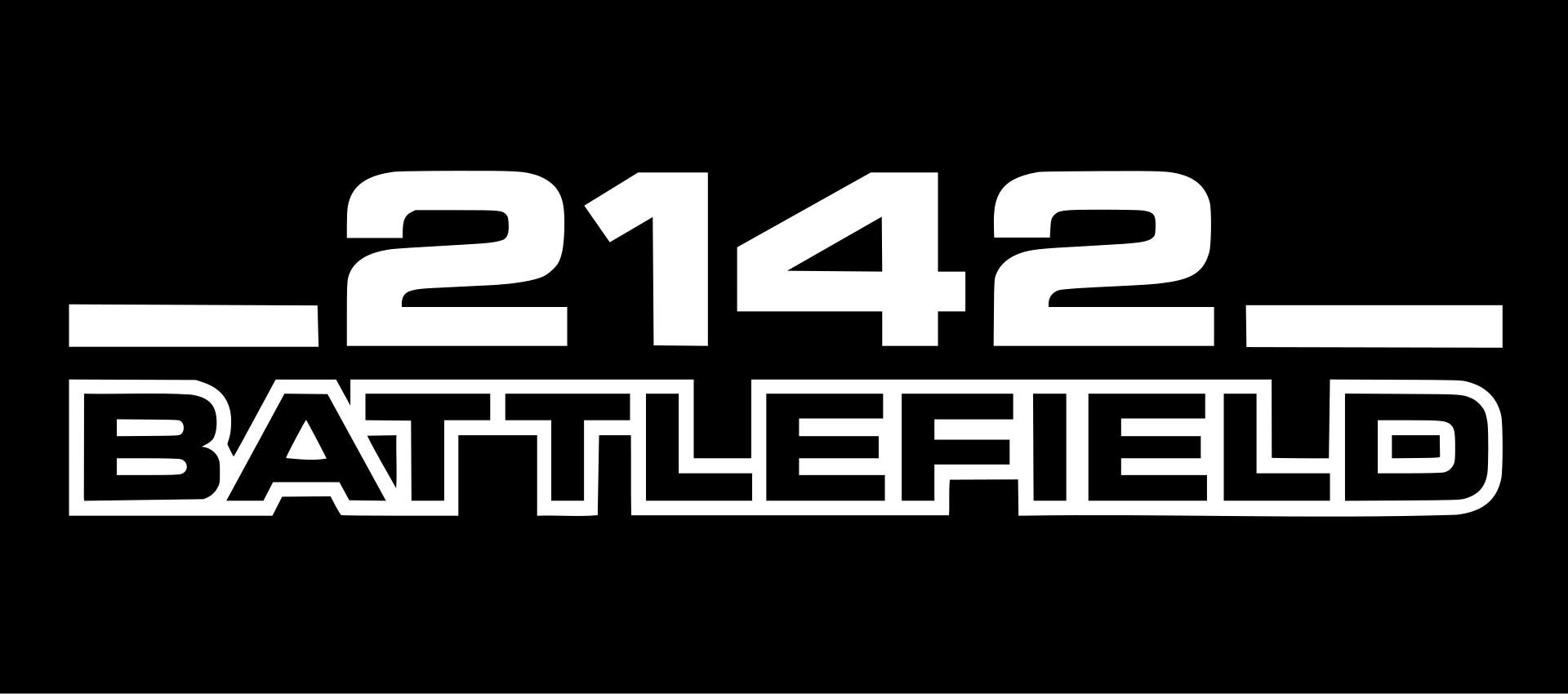 Battlefield 2142 logo on a transparent background