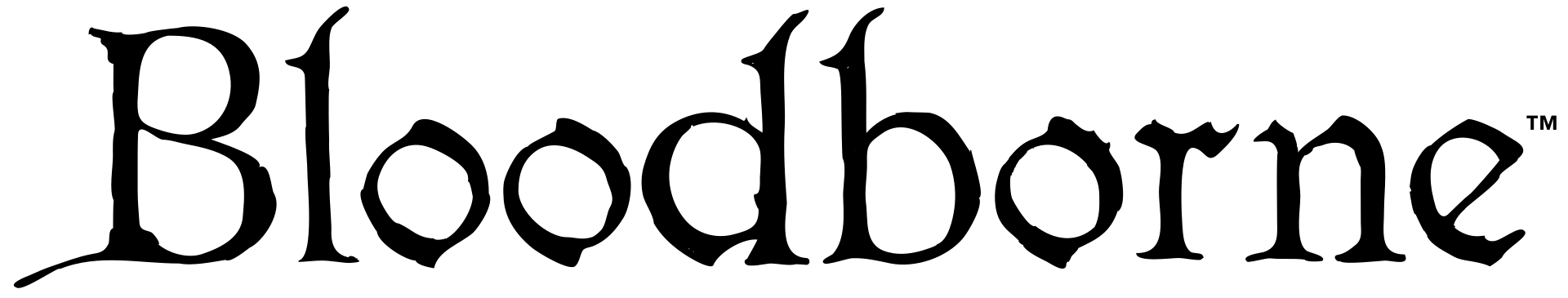 Bloodborne logo on a transparent background