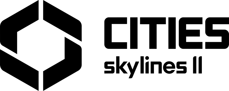 Cities: Skylines II logo on a transparent background