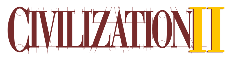 Civilization II logo on a transparent background