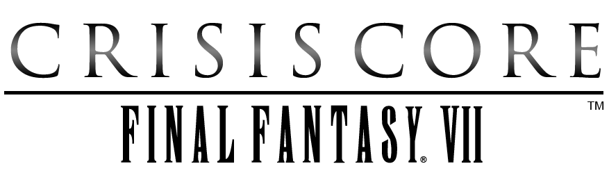 Crisis Core: Final Fantasy VII logo on a transparent background