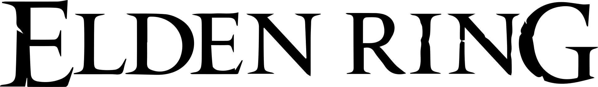 Elden Ring logo on a transparent background