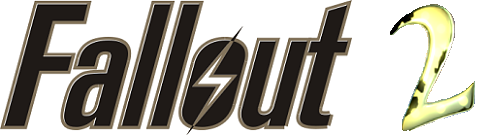 Fallout 2 logo on a transparent background