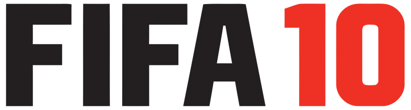 FIFA 10 logo on a transparent background