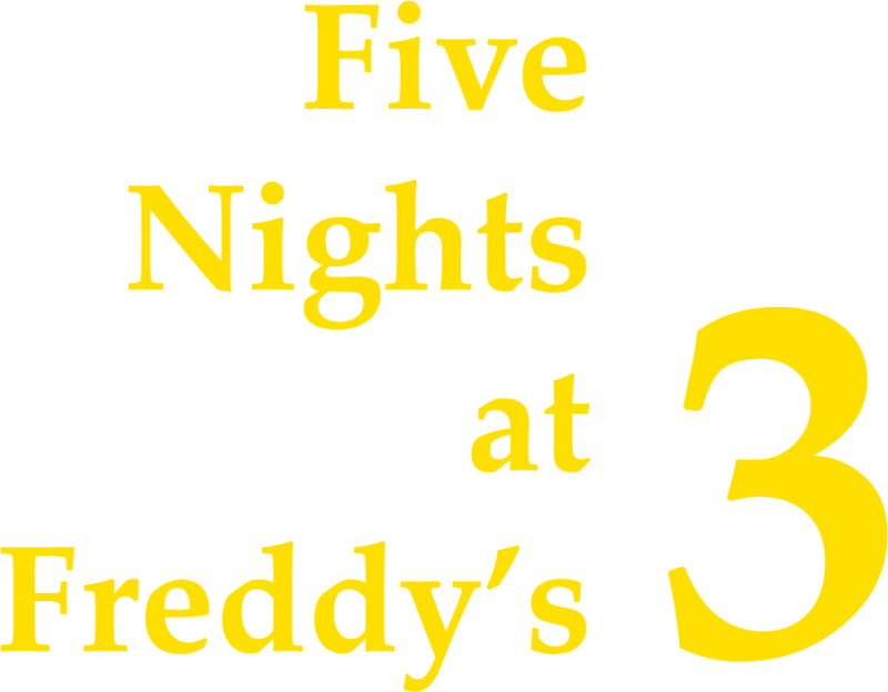 Five Nights at Freddy's 3 logo in full colour