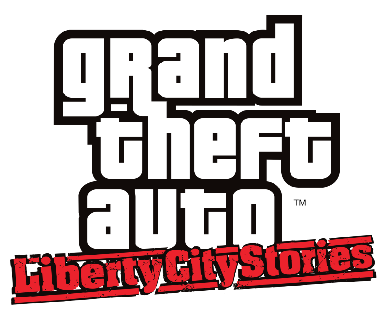 Grand Theft Auto: Liberty City Stories logo on a transparent background