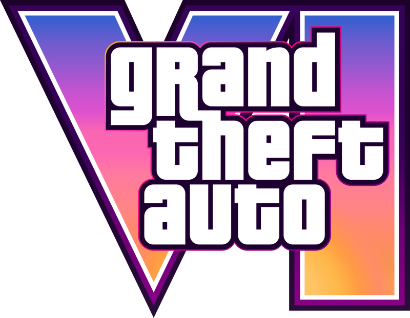 Grand Theft Auto VI logo on a transparent background