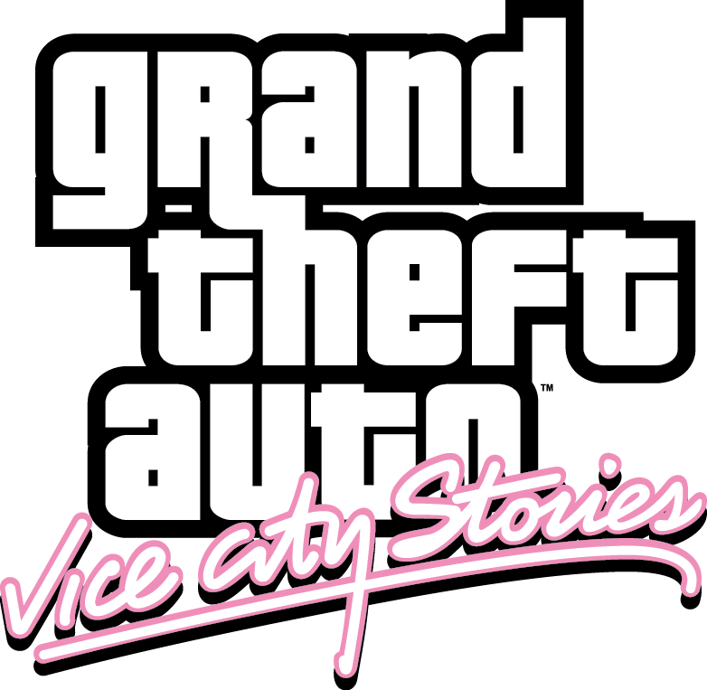 Grand Theft Auto: Vice City Stories logo on a transparent background