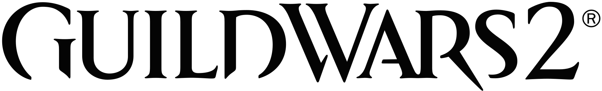 Guild Wars 2 logo on a transparent background