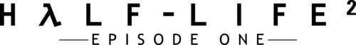 Half-Life 2: Episode One logo on a transparent background
