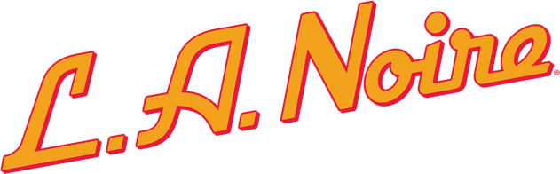 L.A. Noire logo on a transparent background