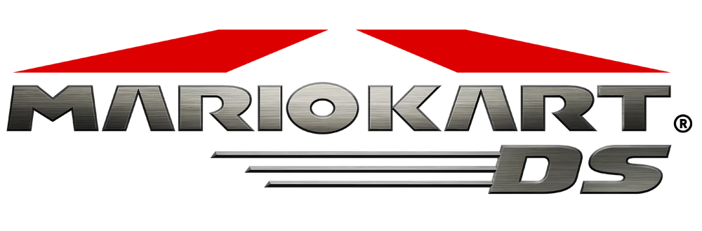 Mario Kart DS logo on a transparent background