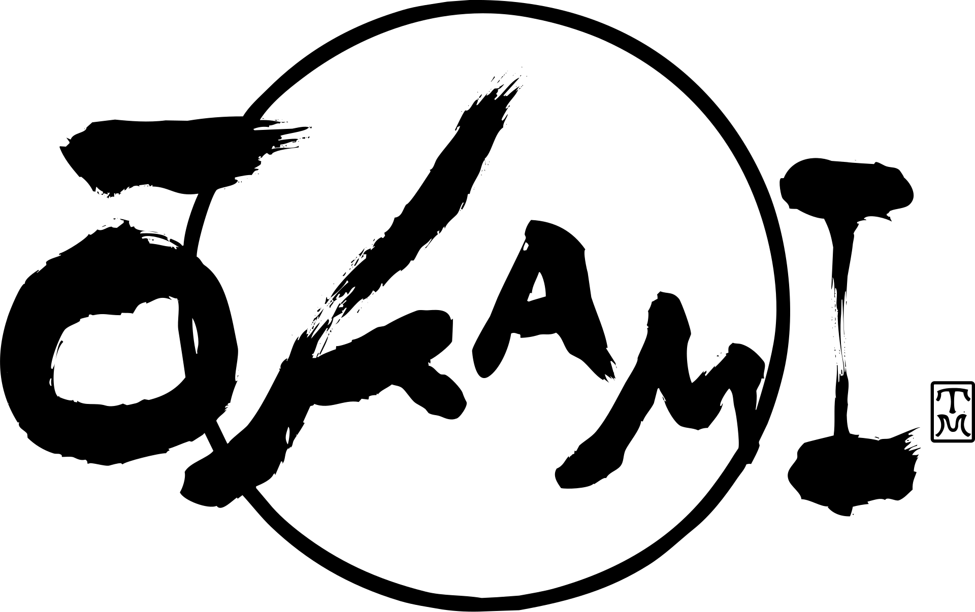 Ōkami logo on a transparent background