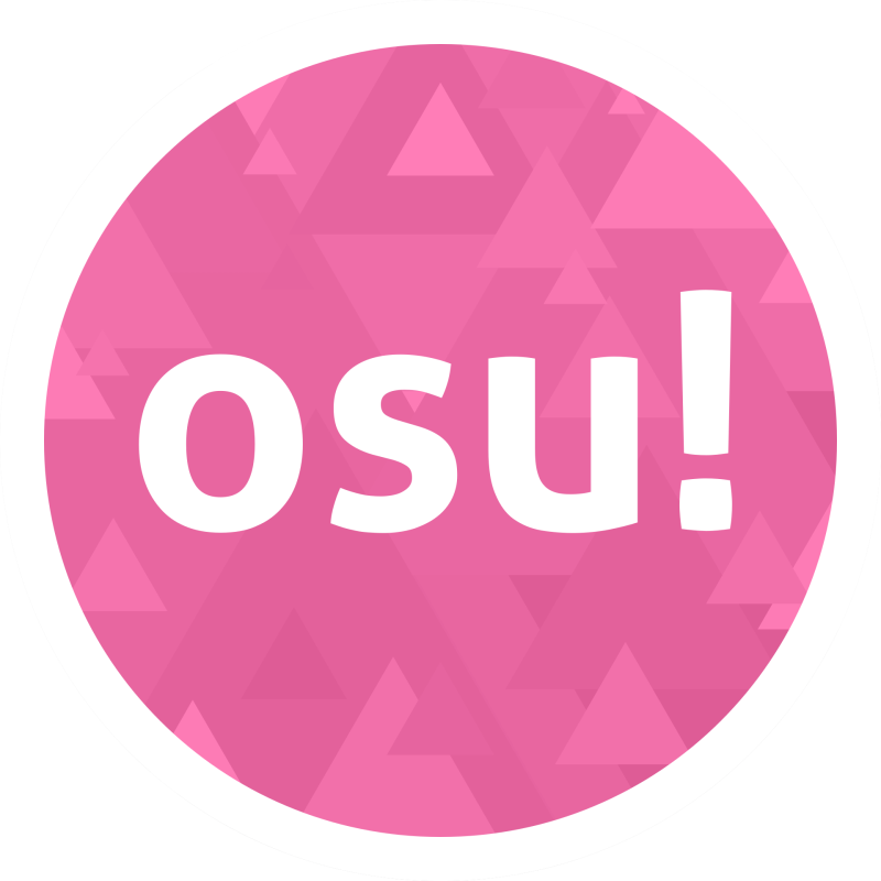 Osu! logo on a transparent background