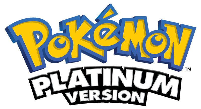 Pokémon Platinum logo on a transparent background
