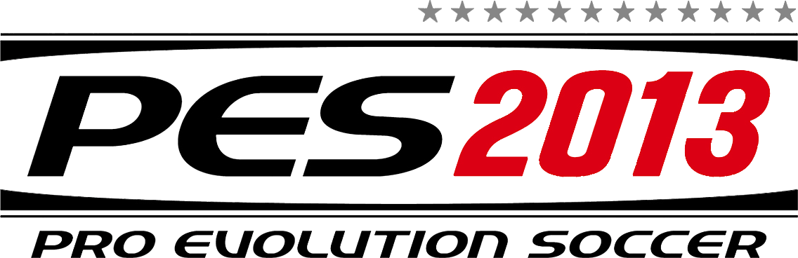 Pro Evolution Soccer 2013 logo on a transparent background
