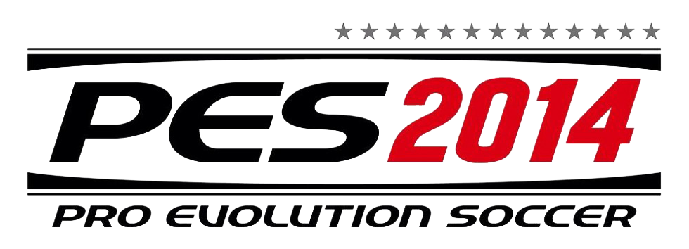 Pro Evolution Soccer 2014 logo on a transparent background