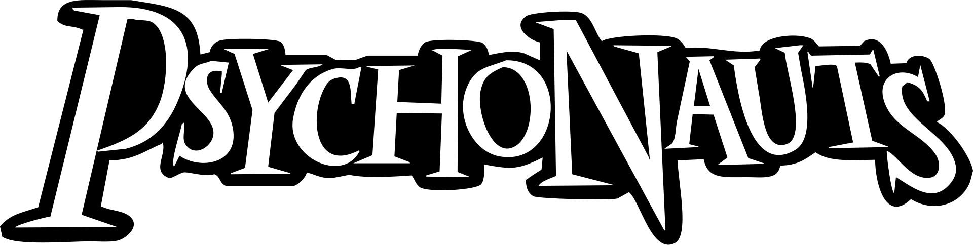 Psychonauts logo on a transparent background