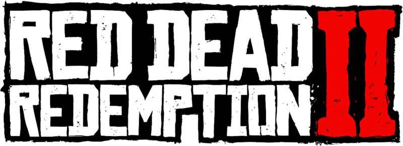 Red Dead Redemption 2 logo on a transparent background