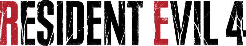 Resident Evil 4 logo on a transparent background