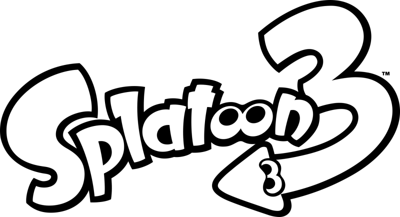 Splatoon 3 logo on a transparent background