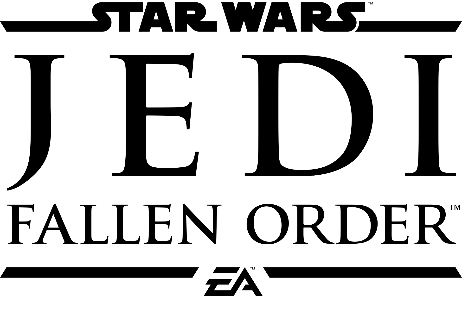 Star Wars Jedi: Fallen Order logo on a transparent background