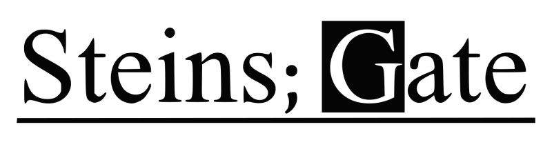 Steins;Gate logo on a transparent background