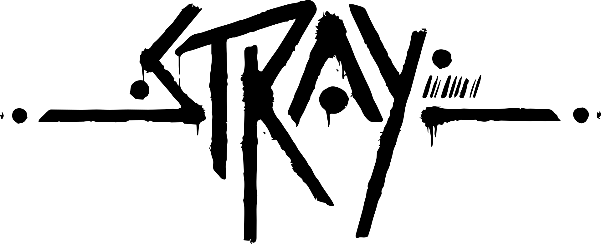 Stray logo on a transparent background
