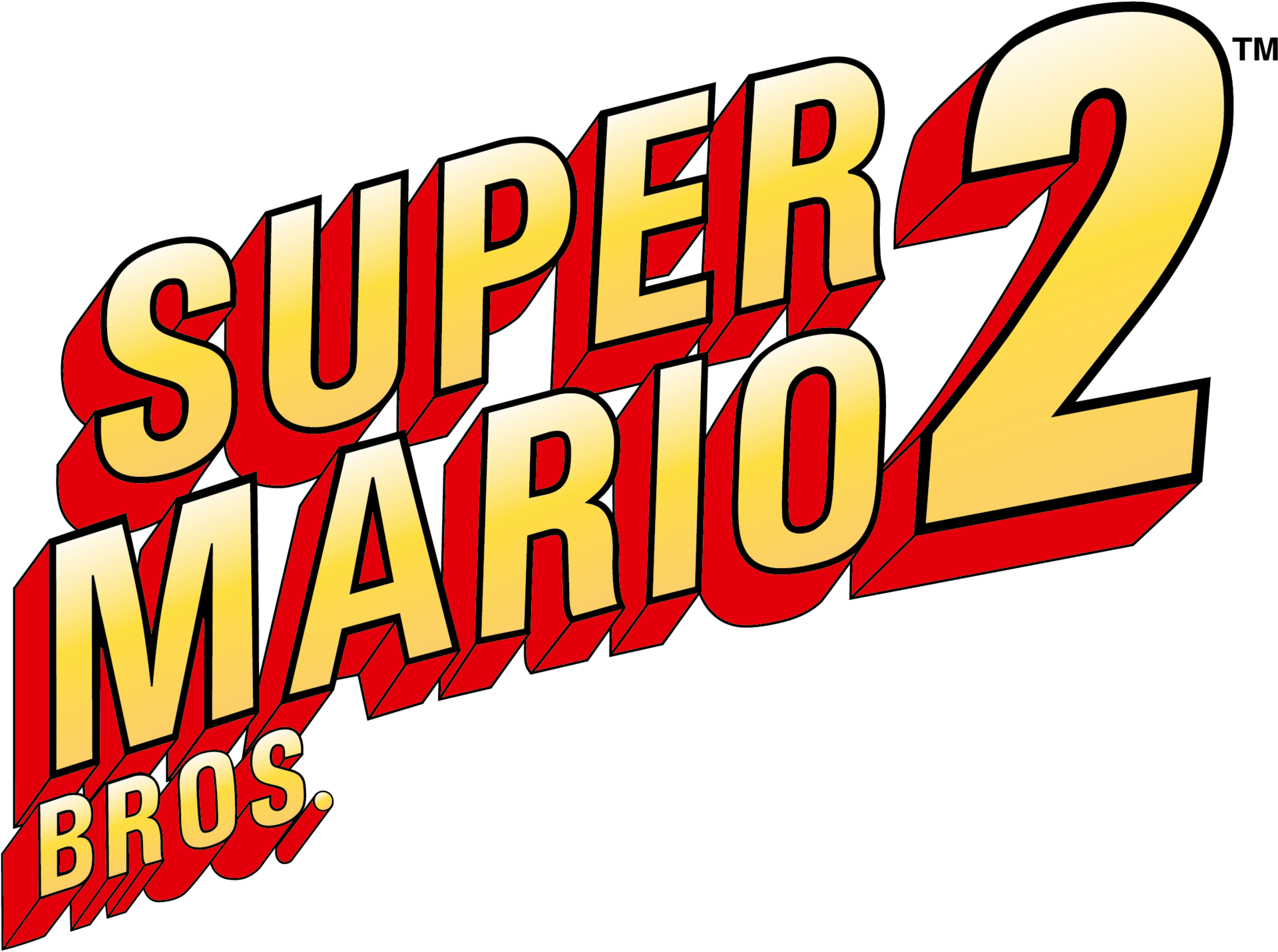Super Mario Bros. 2 logo on a transparent background