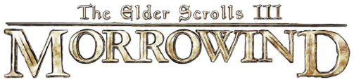The Elder Scrolls III: Morrowind logo on a transparent background