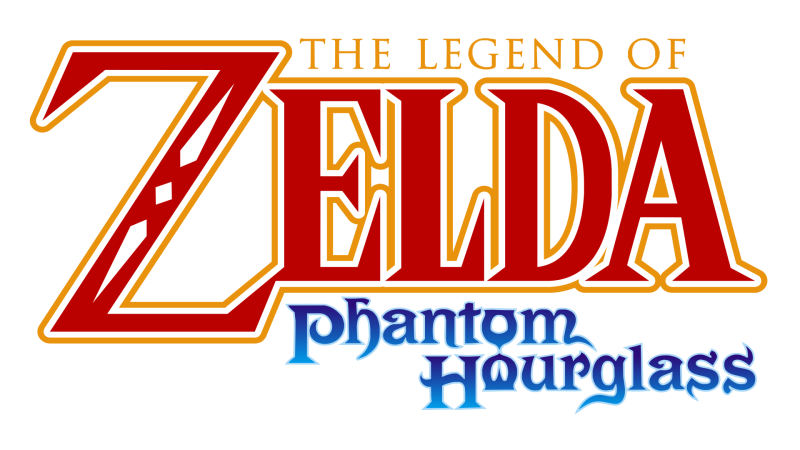 The Legend of Zelda: Phantom Hourglass logo on a transparent background