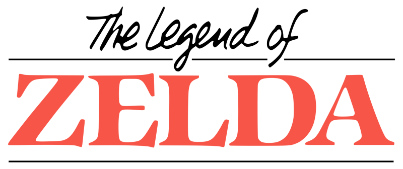 The Legend of Zelda logo on a transparent background