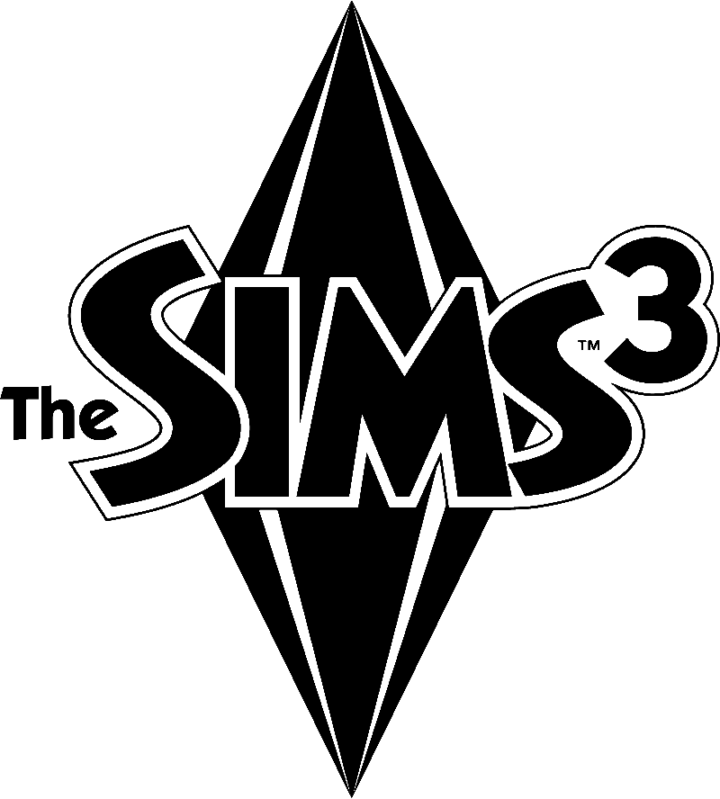 The Sims 3 logo on a transparent background