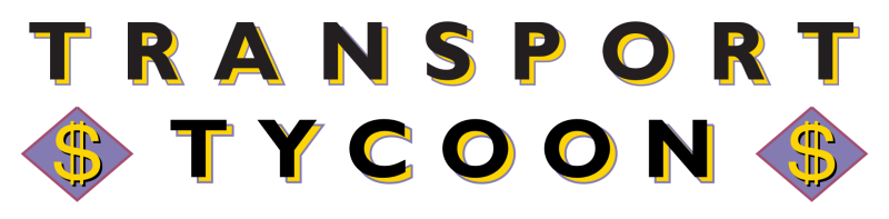 Transport Tycoon logo on a transparent background